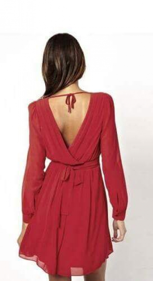 Flirty V-Neck Stylish Dress